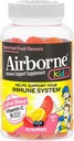Airborne 500mg Vitamine C + Zinc Immune Supplément de soutien Gommies pour les enfants, Arôme de fruits assortis, Mélange sans gluten fabriqué avec des antioxydants puissants Vitamines C & E, 42 Gommies (2 Pack)