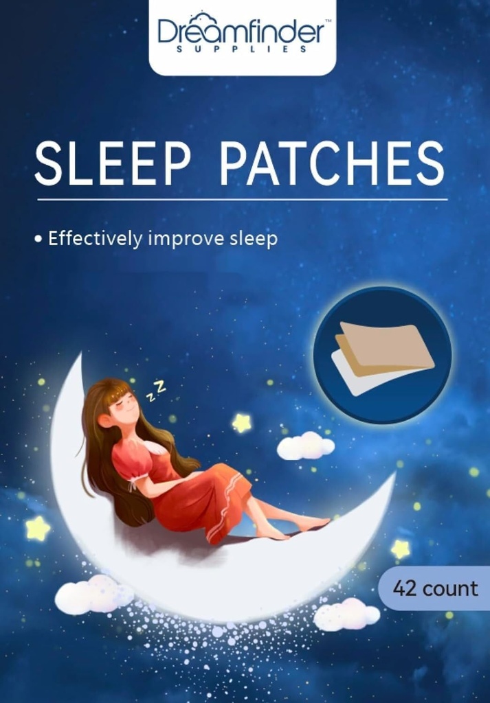 Patchs de sommeil 42 Pack – Patchs naturels calmants pour le soutien du sommeil, Jet LAG Recovery, repos de nuit paisible – AIDE au sommeil non-drug pour les adultes