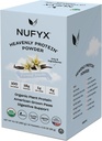 NUFYX® • Poudre Heavenly Protein® • Le monde est le plus fin des pois 100% bio américains cultivés • végétalien • sans gluten • faible teneur en glucides (Vanille crémeuse, boîte de 10 paquets)