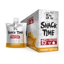 Riche Piana 5% Nutrition Snack Time (Temps de snack) Squeezable Protein Shots (High Protein Snack Poches) Egg White Peanut Butter Protein Snack (Peanut Butter)