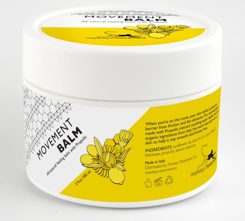 Crème de guérison de la peau anti-chafe : tout le baume naturel avec propolis - résistant à la sueur pour la peau irritée