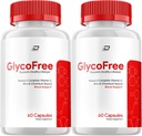 GlycoFree Capsules, supplément GlycoFree Advanced, toute la formule naturelle pour maintenir des niveaux de santé, la formule quotidienne de force maximale, Glyco Free Capsules Avis (2 Pack - 120 Capsules)