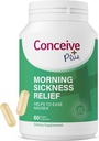 Soulagement de la maladie du matin CONCEIVE PLUS - Poudre de gingembre séché pur - Soulagement de la nausée, du mouvement et du malaise de l'estomac pendant la grossesse - Essentiel pour attendre les mamans - Non-OGM - 60 Capsules Vegan