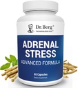 Formule avancée de stress adrénal - Suppléments de soutien adrénal pour le stress, l'humeur et l'énergie - Suppléments adrénal - Cortisol Manager avec Ashwagandha - 90 Capsules