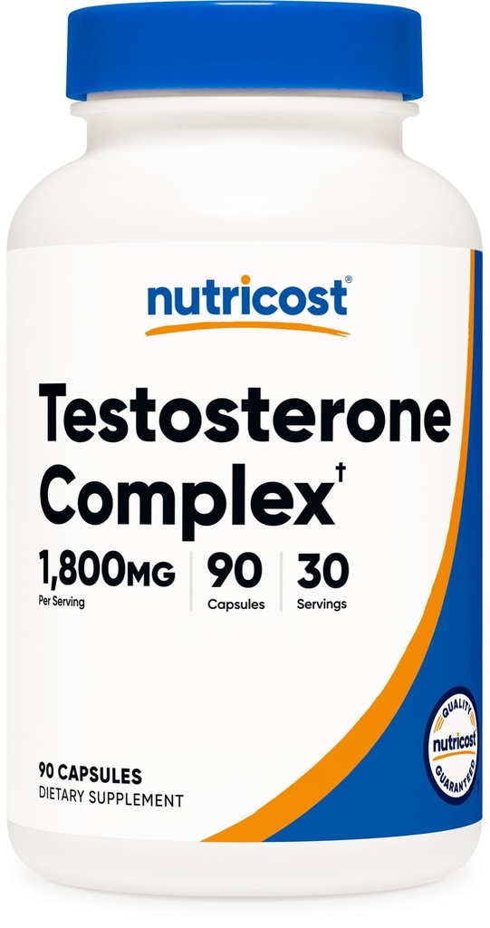 Nutricost Testostérone Support Complex (90 Capsules) -1800mg par portion