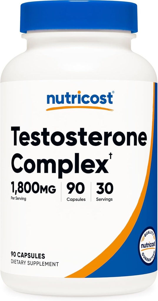 Nutricost Testosterone Support Complex (90 Capsules) -1800mg Per Serving