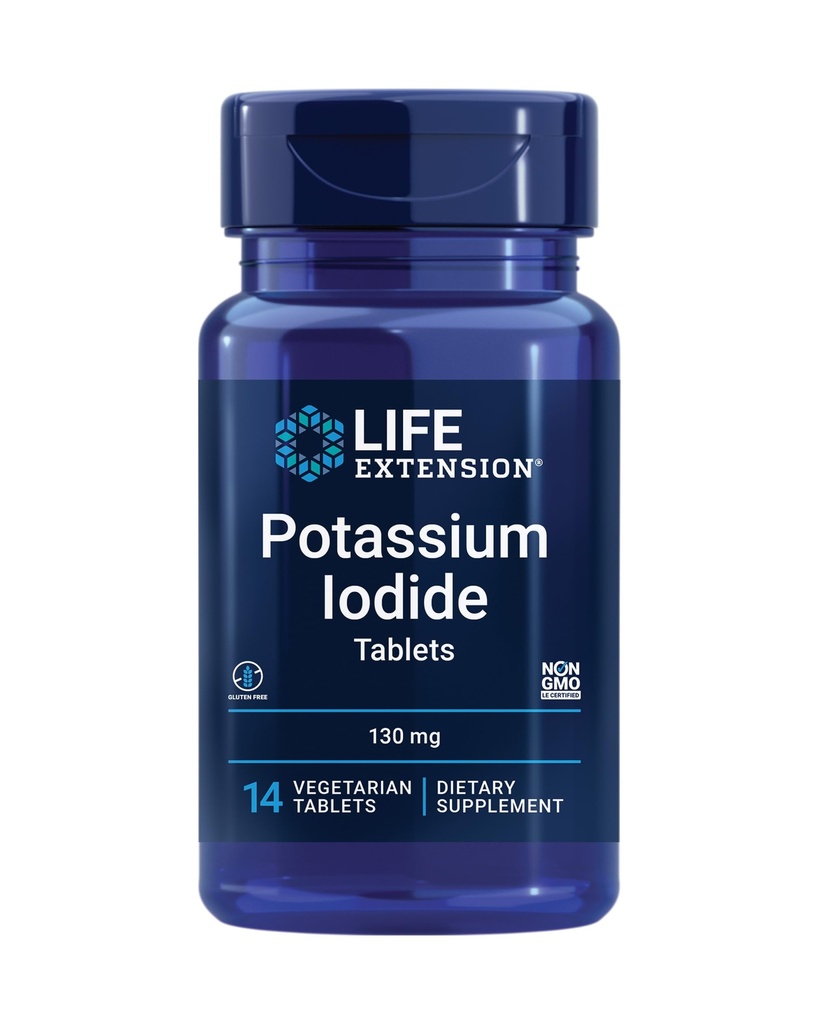 Prolongation de la durée de vie Iodide de potassium 130mg 14 Comprimés