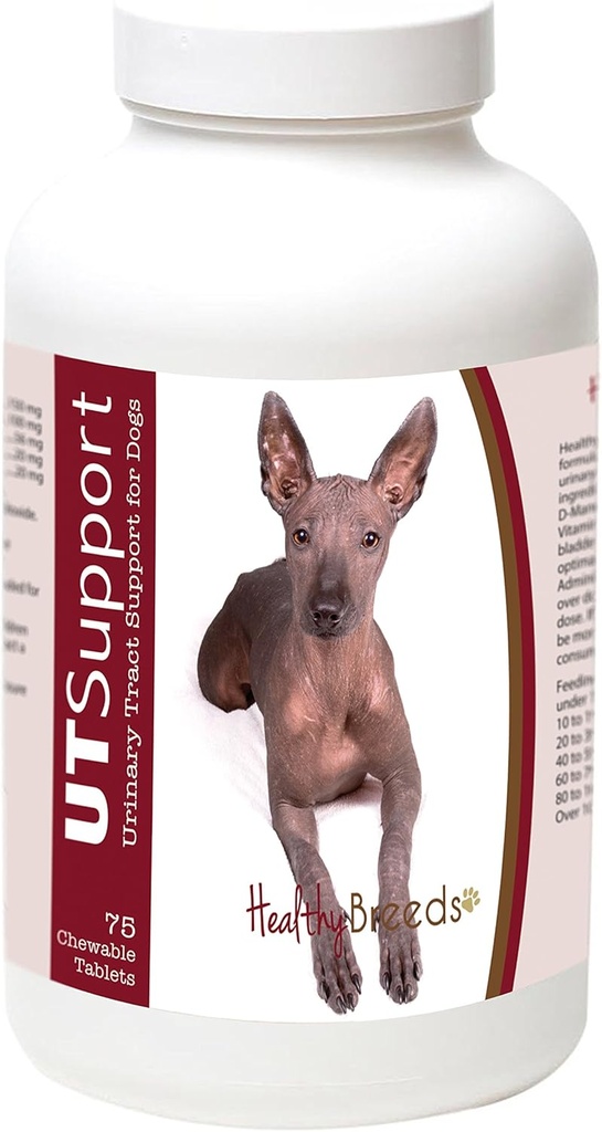 Denrées saines Xoloitzcuintli Cranberry Chewables - UT Support - Efficace pour aider à combattre les bactéries nuisibles et prévenir l'infection chez le chien - 75 Comte