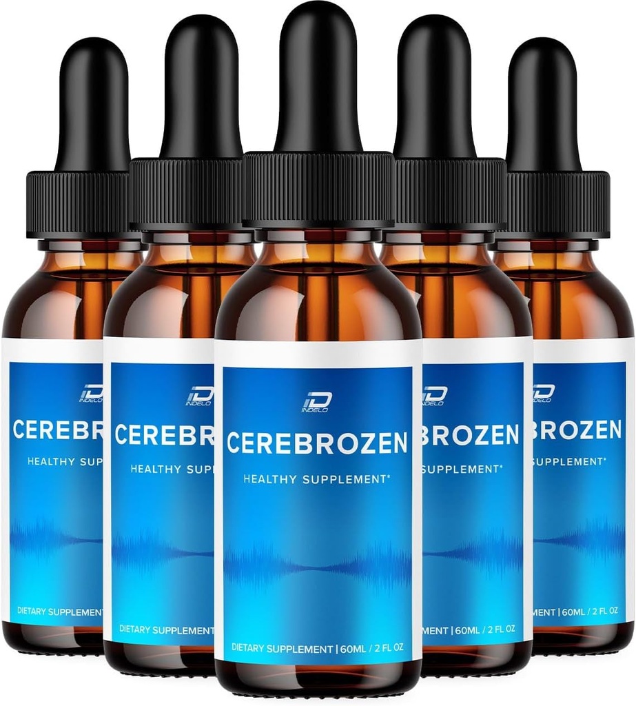 Drops d'oreille Cerebrozen Tinnitus - Cerebrozen 24, Drops liquides Cerebrozen, Avis Cerebrozen, Drops d'oreille Cerebrozen (5 Pack - 300 ML)