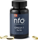 NFO Omega-3 Forte Huile de poisson avec la gélatine de poisson - Premium à base de poisson Omega-3.