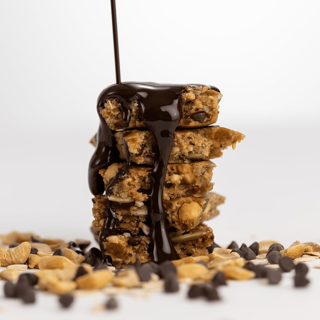 PROBAR - Barres d'énergie GO - Copeaux de chocolat au beurre d'arachide - sans gluten, sans OGM, barres de snack d'ingrédients alimentaires entiers (12 chiffres)