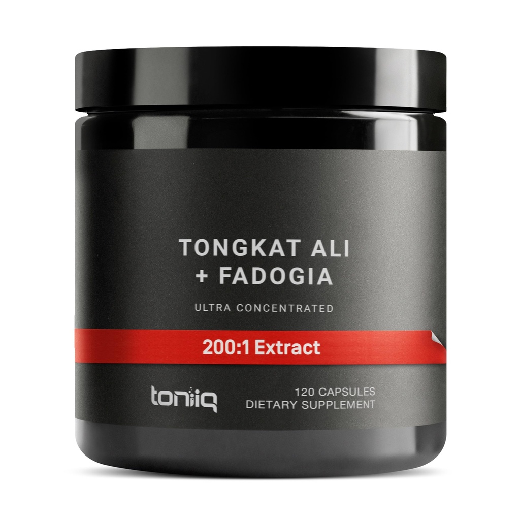 Tongkat Ali Fadogia Agrestis - Ultra High Potency 200:1 Tongkat Ali & 30:1 Fadogia Agrestis - 2% Eurycomanone - Laboratoire de troisième partie testé - 120 capsules