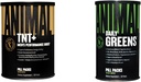 Animaux TNT+ Test Booster, Prostate & Stress Support Verts Chlorophylle, Spectra, Prébiotique, Probiotique pour Gut & Immune Santé, 30 Compte