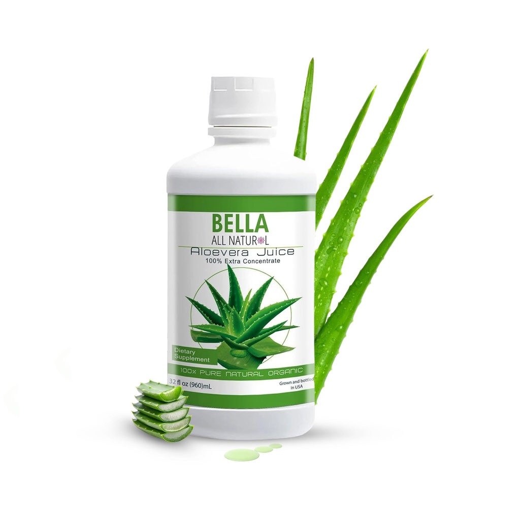 Bella All Natural Aloe Vera Juice (non aromatisé) 32 Oz