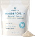 WonderCow Bovine Colostrum Superfood Creamer Supplément Poudre avec/Organic Lions Mane Champignons et noix de coco Lait Poudre MCTs.