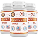 Formules Genex Quercetin 500mg (60 capsules) Non-OGM, sans gluten (3 boîtes)