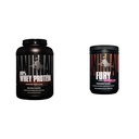 Animal 100% Whey Protein Powder – Whey Blend for Pre- or Post-Workout, Recovery & Fury Pre Workout Powder Supplement for Energy and Focus 5g BCAA 350mg Caffeine Nitric Oxide