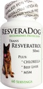 Resveradog: Chien 99 % Poudre de resvératrol avec foie de boeuf d'Argintine, MSM et Chlorella