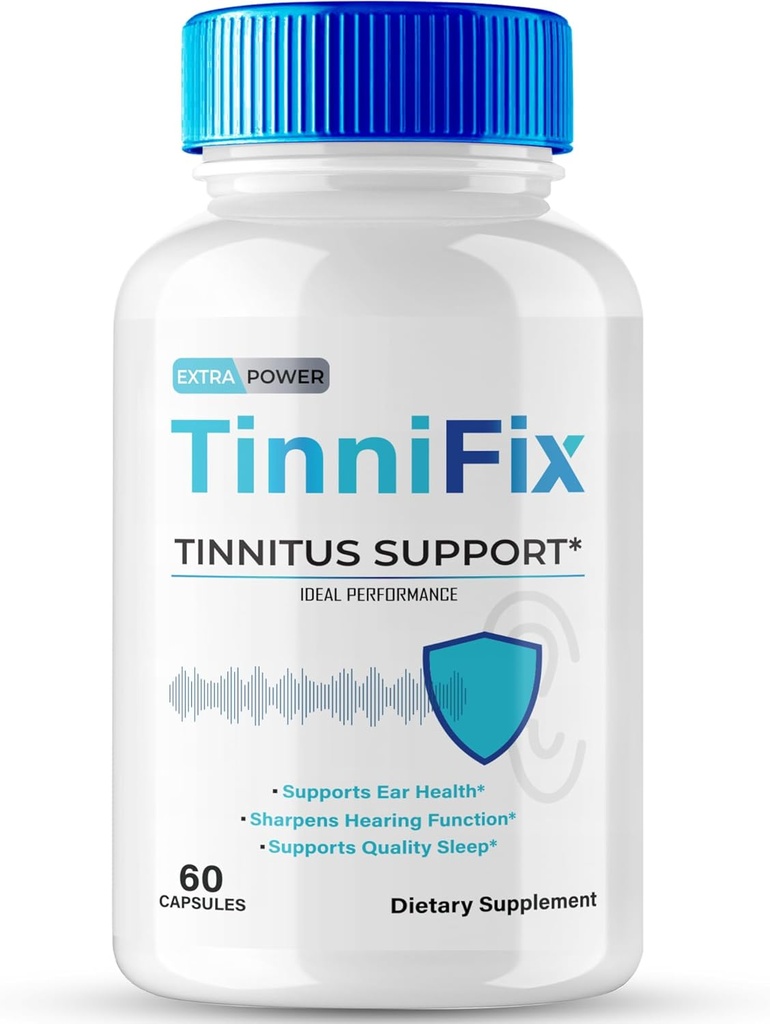 Tinnifix Tinnitus Relief for Ringing Ears Capsules - Supplément d'audition avancé Formule de soutien pilules, pilules Tinnifix maintenir l'ouïe saine, toute la santé de l'oreille naturelle, Tinni Fix Reviews (60 capsules)