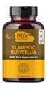 Boswellia Extrait Capsules (90 Capsules) 1000 mg - Boswellia Serrata avec 95% Extrait de poivre noir et Extrait de curcuminoïdes et 65% Extrait de boswellia
