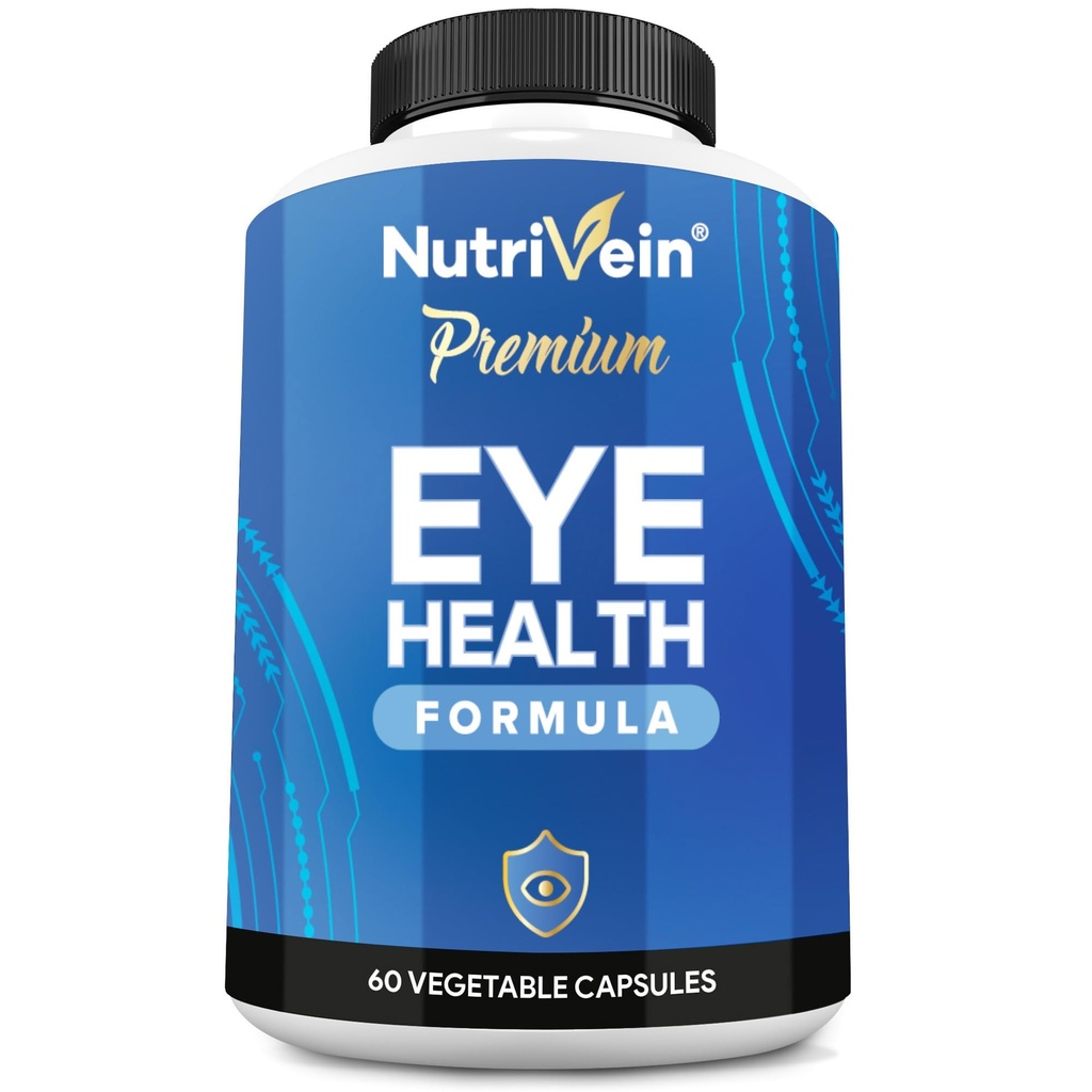 Nutrivein AREDS 2 Vitamines oculaires - supporte la souche oculaire, les yeux secs