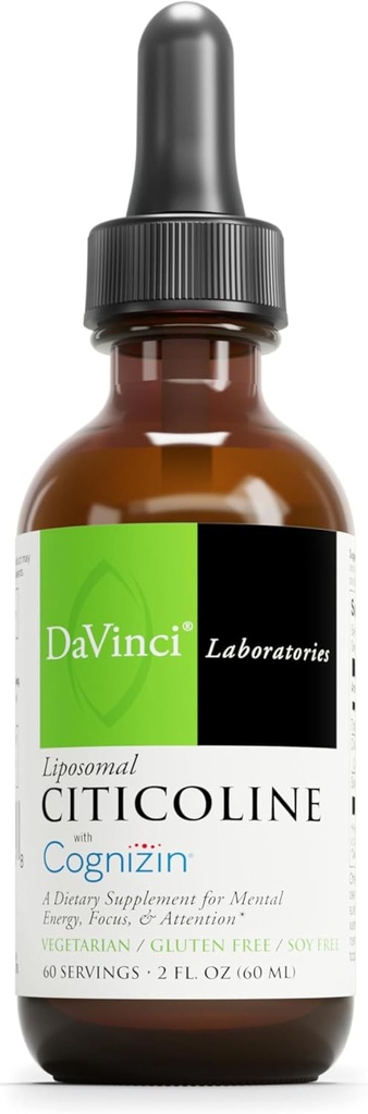 Laboratoires DaVinci - Citicoline liposomique - 60 services - 2 Fl Oz