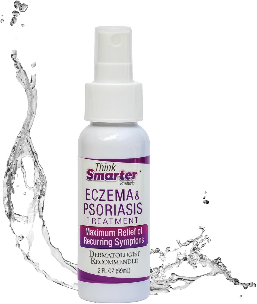 Traitement de l'eczéma et du psoriasis, Vaporisateur d'acide hypochloroique (HOCl) pour la peau et le scalp, Démangeaison naturelle, Hypoallergénique, Pas de piqûre, sans danger pour tous les âges, 2oz Vaporisateur