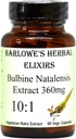 Elixirs à base de plantes de Barlowe Bulbine Natalensis (en anglais)10:1 Extrait (en anglais) 360mg par Capsule (en anglais) 60 Capsules de Véggie (en anglais)
