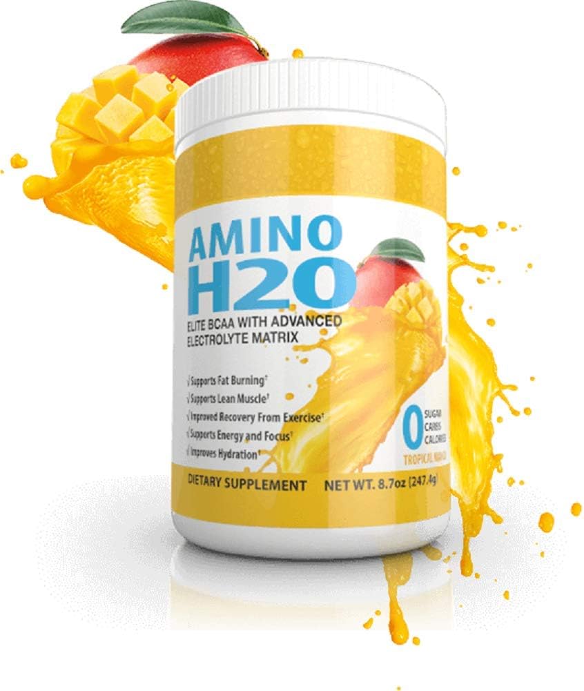 Amino H20 (BCAA Supplement) Énergie naturelle (Zero Caffeine) Zero Sugar (Zero Calories) Zero Calories (Zero Glutan) Zero Carbs Zero Produits animaux)