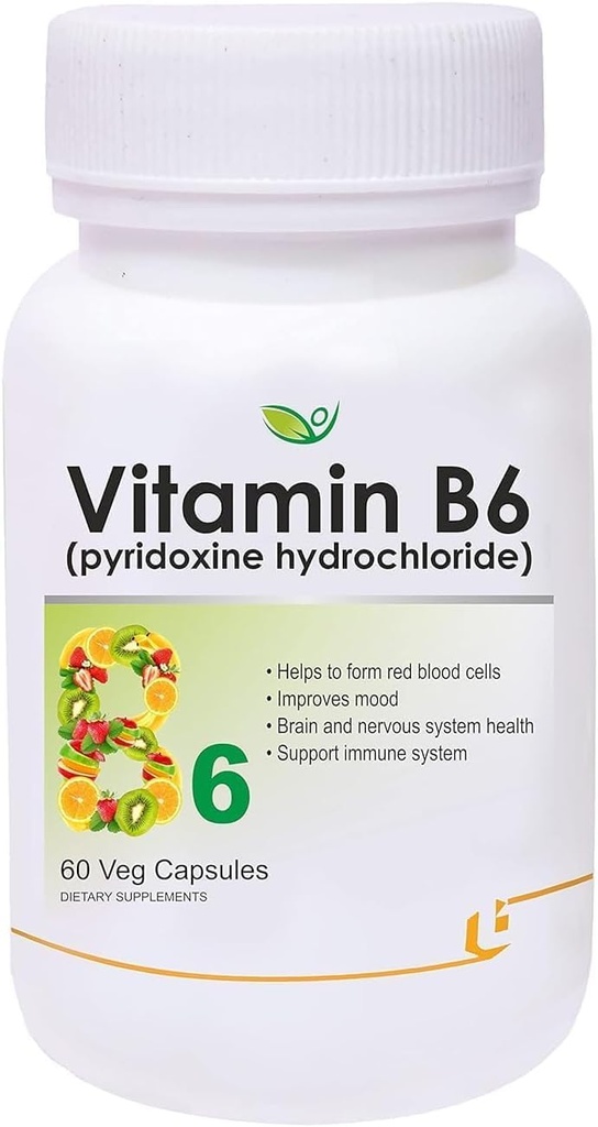 Pub Nutraceuticals Vitamine B6 (chlorhydrate de pyridoxine) Supplément