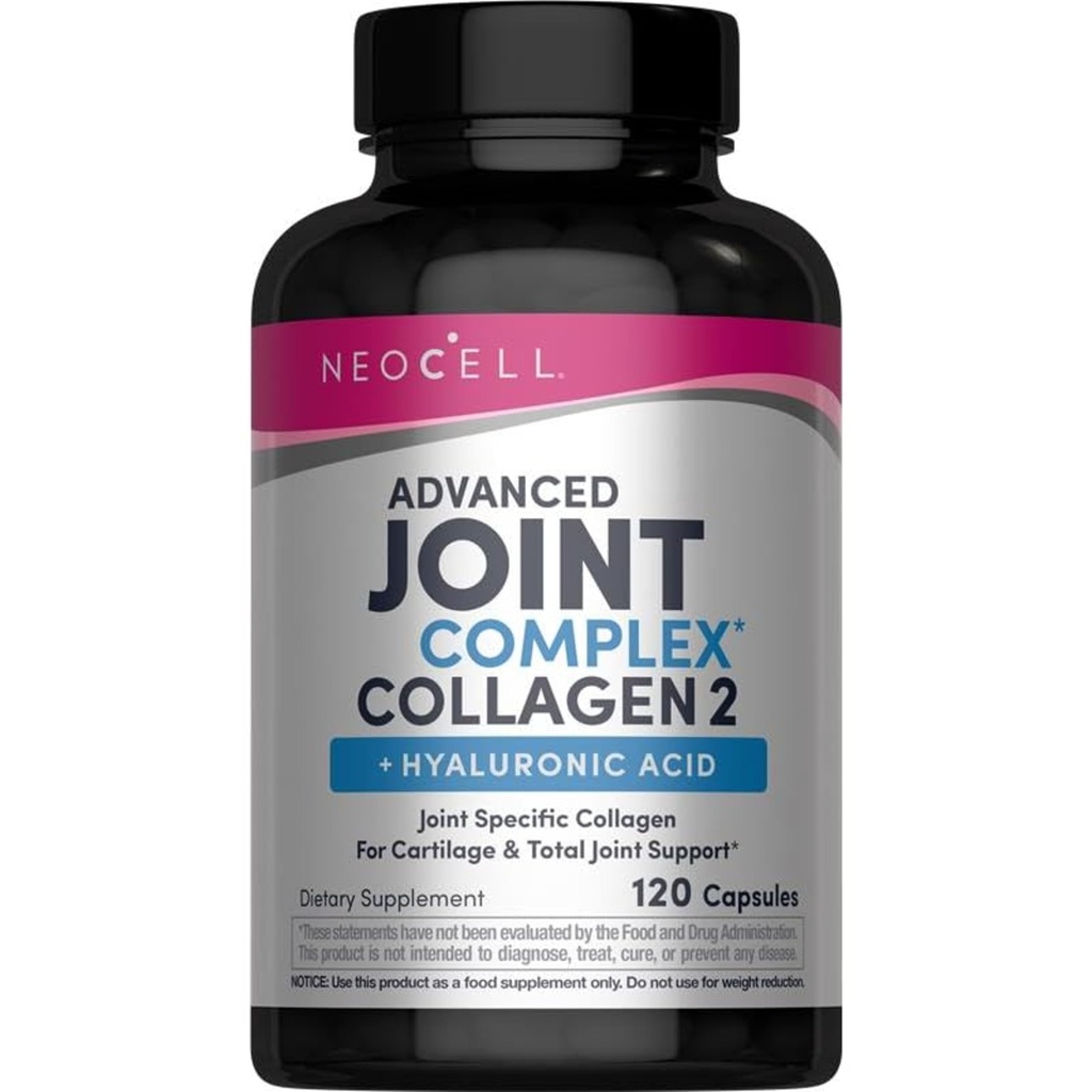 Supplément complexe d'articulation NeoCell 120 Capsules Plus Acide hyaluronique