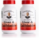 Christopher's Original Formulas Liver & Gallbladder Formula Capsules - Gallbladder Supplements with Digestive Enzymes - Supports Digestive System with Natural Herbs - Pack of 2