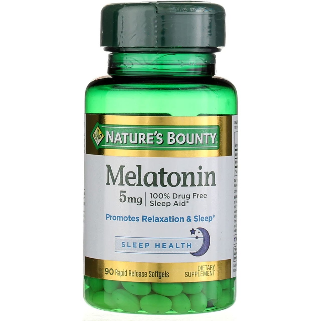 Bounty Mélatonine de la nature 5mg, 60 comprimés