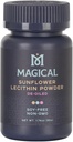 MAGICAL BUTTER Sunflower Lécithine en poudre – Sans soja, sans OGM, beurre végétalien et casher et stabilisant à l'huile pour cuisson et cuisson, 1,76 oz