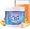 Zipfizz Supplément nuit calme et sommeil en poudre, pêche mango, 12.3 oz (30-60 portions)