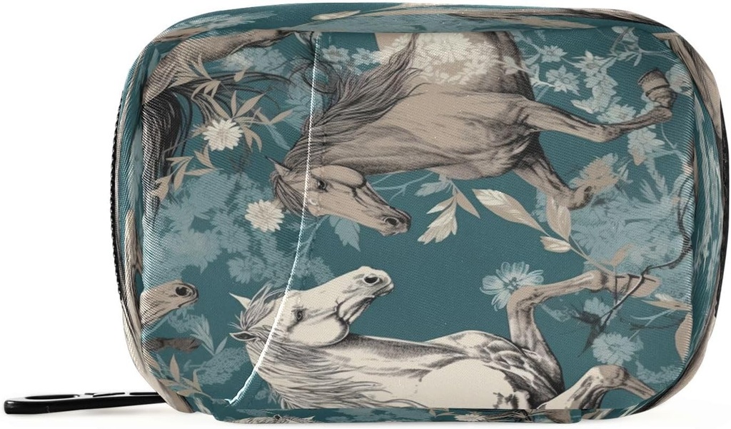 Cheval Pill Organizer Case Portable Weekly Daily Pill Case Bag Organizer with Zipper for Suppléments Medicine Travel Family Business