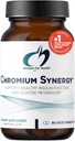 Designs for Health Chromium Synergy - Supplément au chélate de chrome nicotiné sans OGM avec Vanadium, Vitamine D, Manganèse, Zinc + Taurine - Cinnamon Powder Base (90 Capsules)