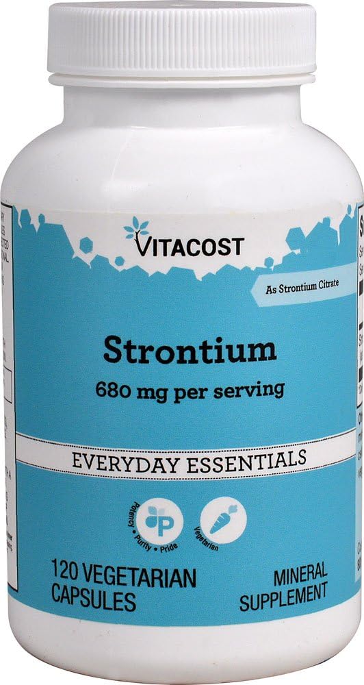 NSI Strontium - 680 mg par portion - 120 capsules végétariennes