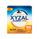 Xyzal 24 heures contre les allergies, antihistaminique, comprimés de dichlorhydrate de levocétizine, 5 mg, 80 Compte