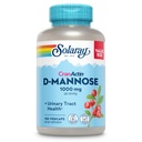 Solaray D-Mannose 1000mg avec supplément de canneberge CranActin 400mg, gélules de soutien à la santé et à la crème urinaire avec vitamine C, végétalien, garantie de 60 jours, 75 portions, 150 VegCaps
