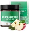 HERBAMAMA Stinging Nettle Gummies - 7500mg Stinging Nettle Root Extract for Urinary Tract Support for Women & Men - Vegan, Non-GMO Urtica Dioica Supplement - 60 Pectin-Based Apple-Flavored Chews