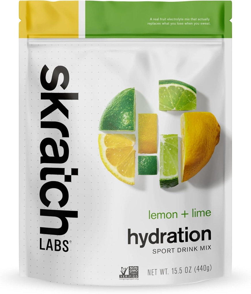 Skratch Labs Exercice Hydratation Mix Cimons + Limes Sac refermable