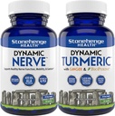 Stonehenge Health Dynamic Nerve + Suppléments de groupe de Turmériques Dynamiques pour soutenir le confort, le tingling, la numération, la combustion