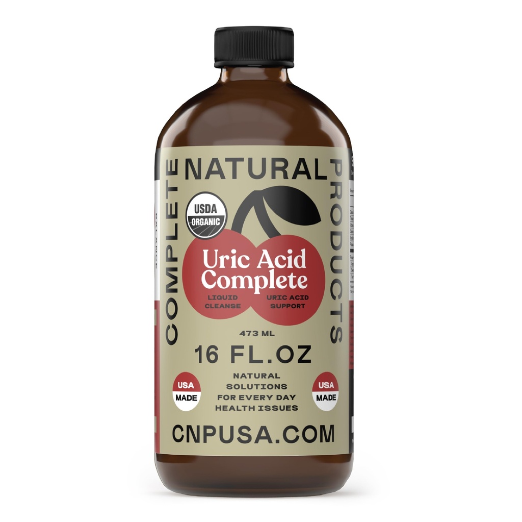 Produits naturels complets Uric Acid Complet - Bouteille en verre 16oz
