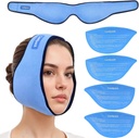 Ice Pack for Sagesse Teeth Removal with 4 Hot Cold Gel Packs réutilisables, Sagesse Dents Ice Pack Head Wrap for Tonsillectomy, TMJ, Extraction de dents, Douleur de mâchoire, Chirurgie orale, Injection cosmétique