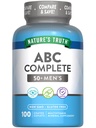La vérité de la nature Les 50+ Multivitamines masculines avec des vitamines A, C, E, B6 et B12.