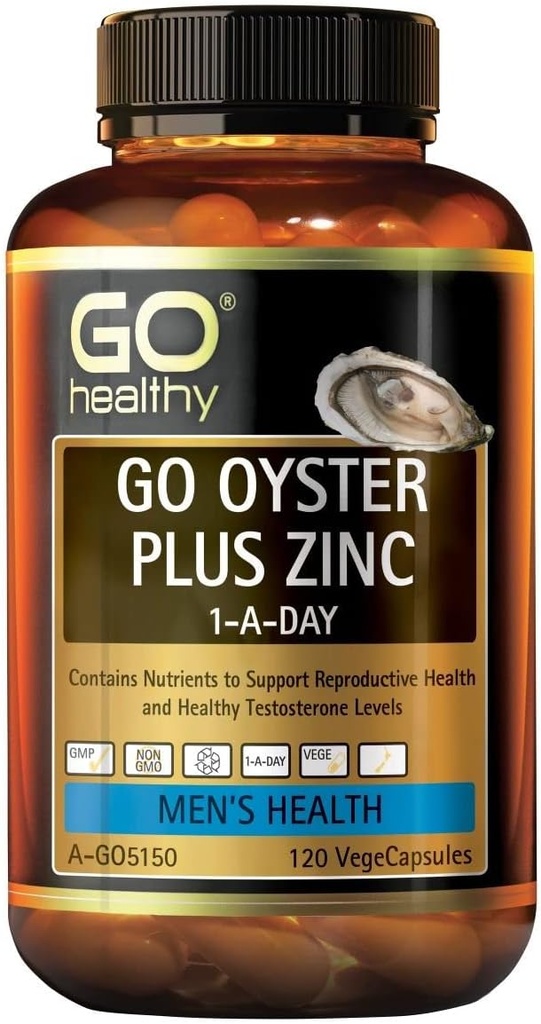 GO Oyster sain Plus Zinc 1-A-Jour 120 gélules de légumes