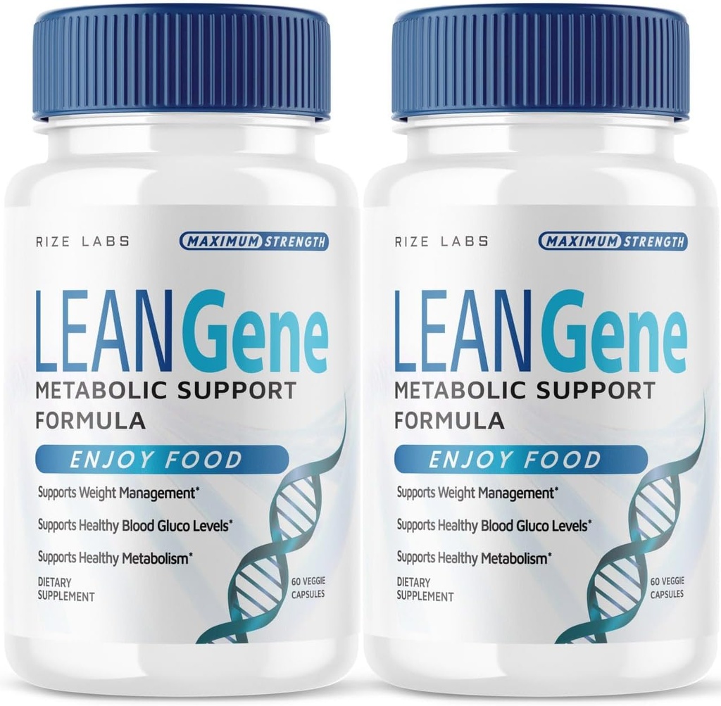 les laboratoires Lean Gene supplément, formule de soutien métabolique, Lean Gene pour la perte de poids avancée, Lean Gene capsules de force maximale, LeanGenex pilules tout-naturelles (120 capsules) (paquet de 2)