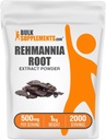 BulkSupplements.com Poudre d'extrait de Rehmannia, de racine de Rehmannia, supplément à base de plantes - sans gluten, 500mg par portion, 1kg (2,2 lb) (paquet de 1)