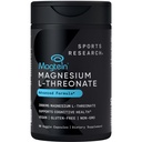Recherche sportive Magtéin Magnésium L-Thréonate Capsules - Supplément de magnésium pour la mémoire, la focale et la cognition - Magnésium L Thréonate soutient la santé cérébrale, le sommeil et l'humeur - 2000mg, 90 Capsules pour adultes